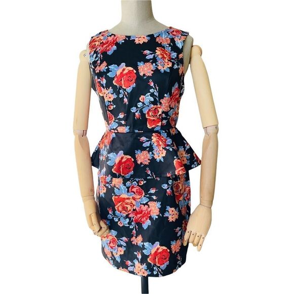 Forever 21 peplum Floral Dress size small - Picture 1 of 13